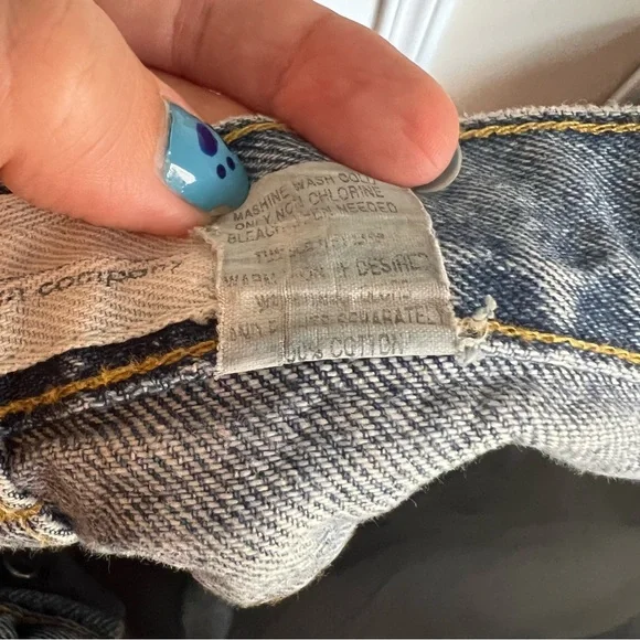 Vintage OCI Button Front Jean Shorts Size 11 - Picture 6 of 7